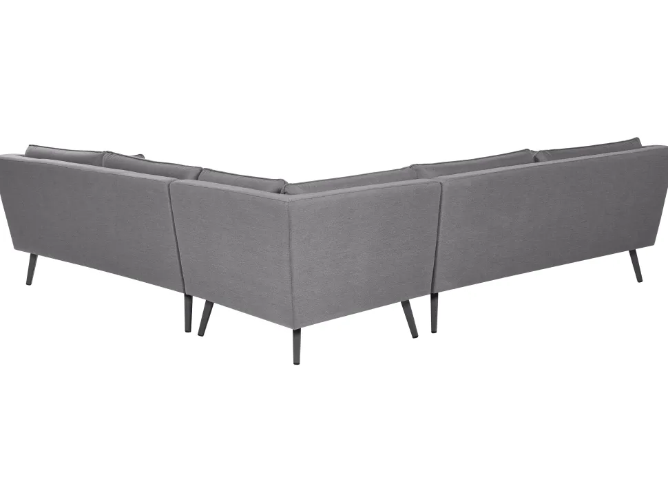 Garten Ecksofa Grau 5-Sitzer Modular Loretello