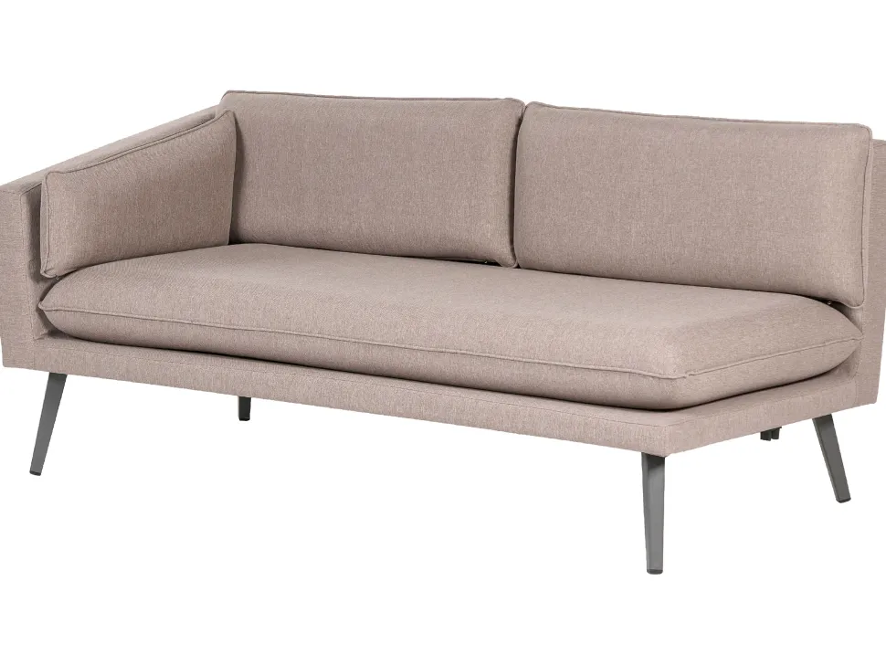 Garten Ecksofa Rechte Seite Beige 3-Sitzer Modular Loretello