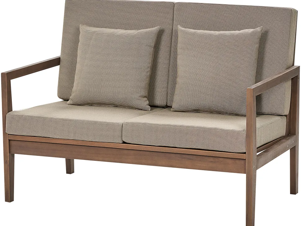 Garten Lounge-Set Zertifiziertes Akazienholz Dunkel 7 Sitzer Pataja