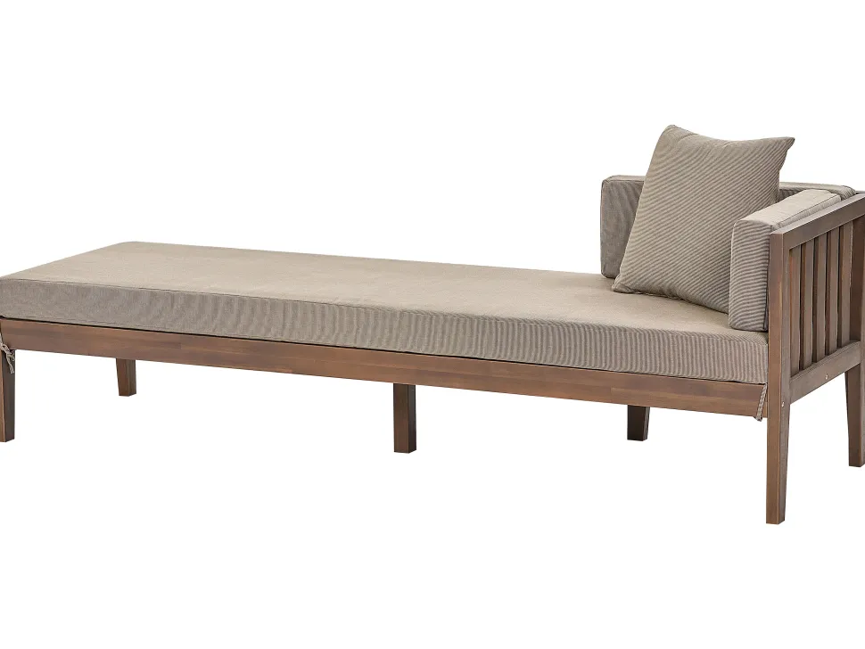 Garten Lounge-Set Zertifiziertes Akazienholz Dunkel 7 Sitzer Pataja