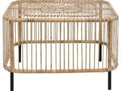 Garten Rattan Couchtisch 67 X 67 Cm Natur Cesenatico