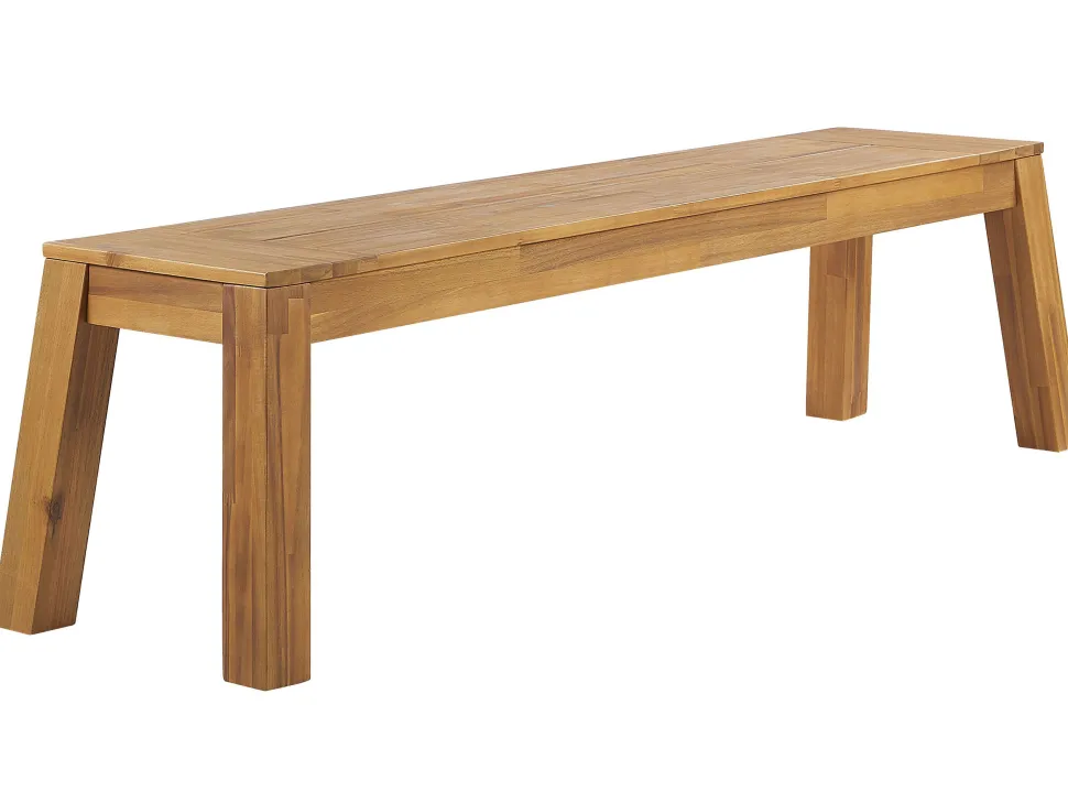 Gartenbank Akazienholz Hellbraun 160 X 36 Cm Livorno