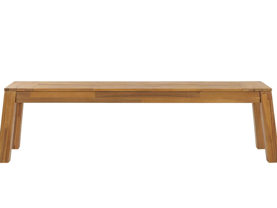 Gartenbank Akazienholz Hellbraun 160 X 36 Cm Livorno