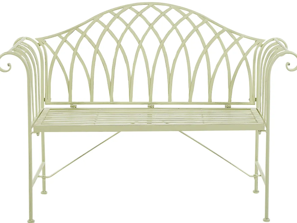 Gartenbank Metall Hellgrun 130 Cm Milazzo