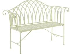 Gartenbank Metall Hellgrun 130 Cm Milazzo
