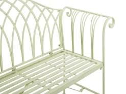 Gartenbank Metall Hellgrun 130 Cm Milazzo