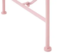Gartenbank Rosa Metall 2-Sitzer 125 Cm Cavinia
