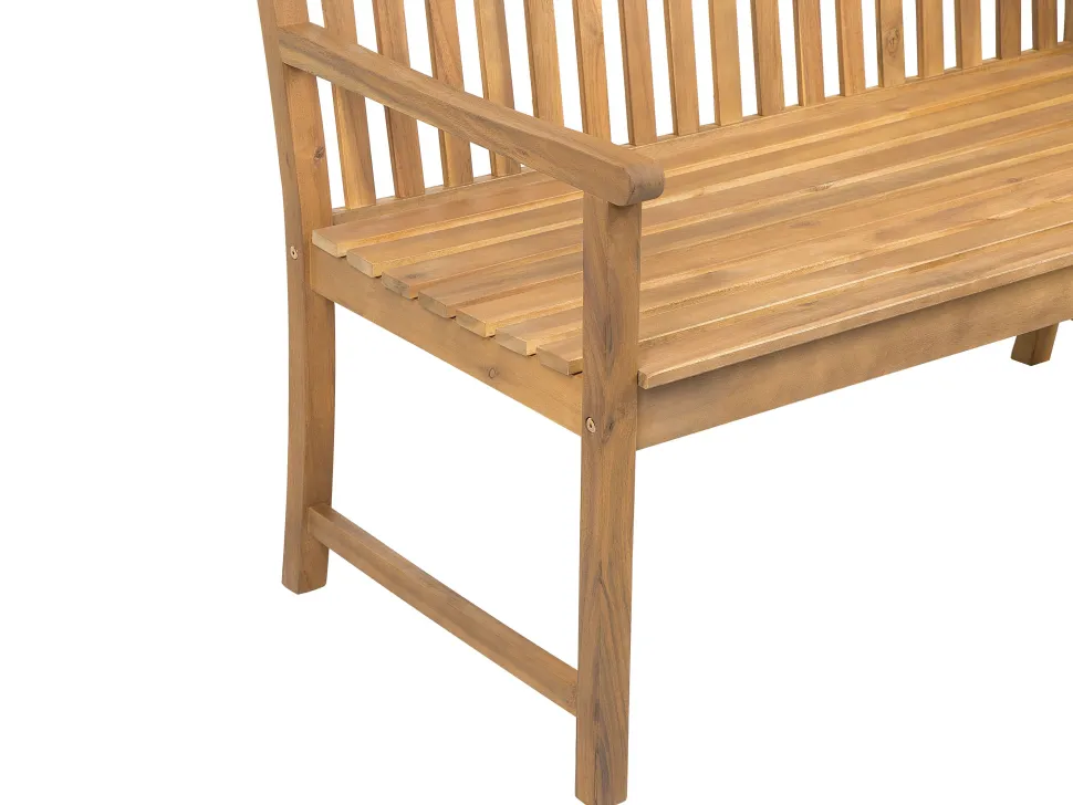 Gartenbank Zertifiziertes Holz Hellbraun 160 Cm Auflage Taupe Vivara