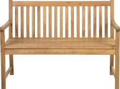 Gartenbank Zertifiziertes Holz Hellbraun 120 Cm Vivara