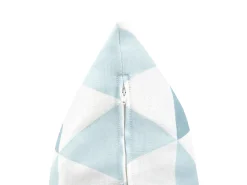 Gartenkissen Dreiecke Blau-Weiss 40 X 70 Cm 2Er Set Trifos