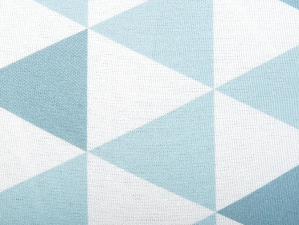 Gartenkissen Dreiecke Blau-Weis 40 X 40 Cm 2Er Set Trifos