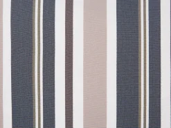 Gartenkissen Dunkelblau-Beige Gestreift 40 X 40 Cm 2Er Set Kastos