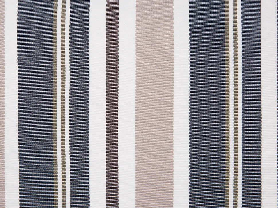 Gartenkissen Dunkelblau-Beige Gestreift 40 X 40 Cm 2Er Set Kastos