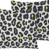Gartenkissen Tierfell-Motiv Schwarz / Weis 45 X 45 Cm 2Er Set Karditsa
