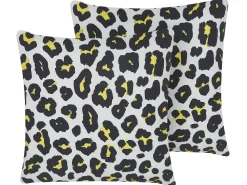 Gartenkissen Tierfell-Motiv Schwarz / Weis 45 X 45 Cm 2Er Set Karditsa
