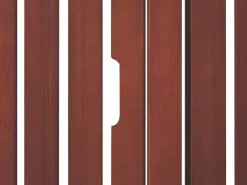 Gartenliege Akazienholz Dunkelbraun Rollbar Toscana