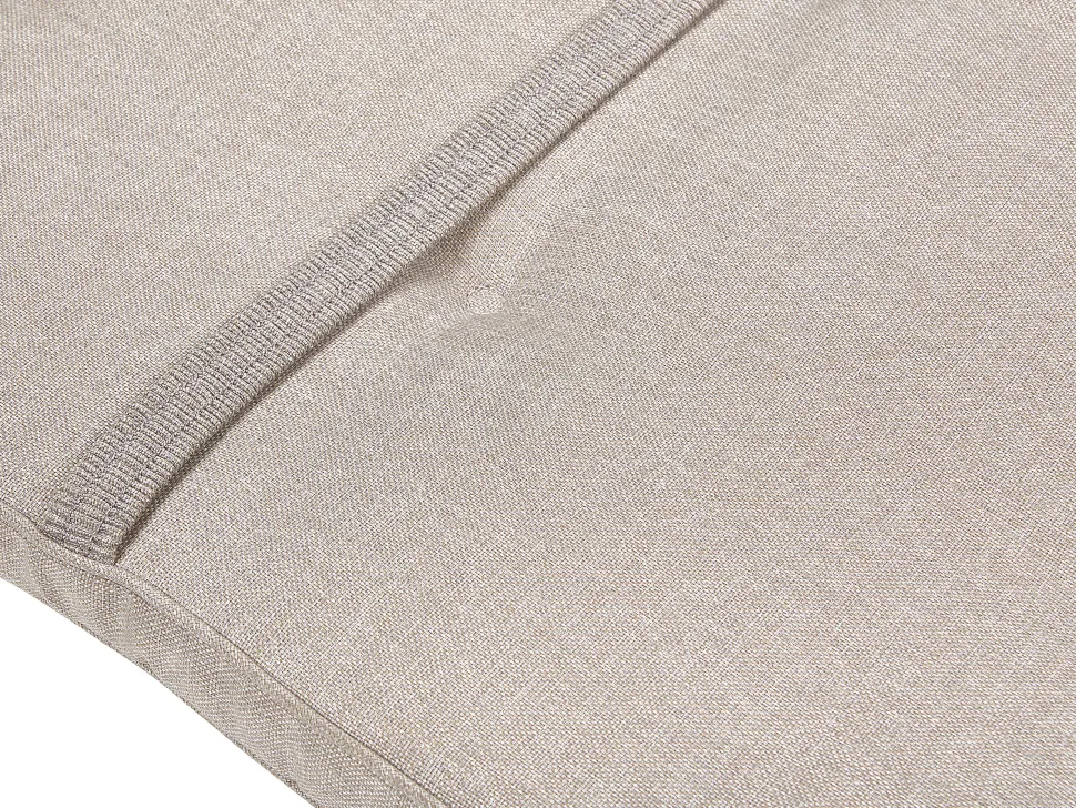 Gartenliege Akazienholz Hellbraun Auflage Beige Rollbar Cesana
