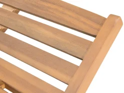Gartenliege Akazienholz Hellbraun Rollbar Cesana