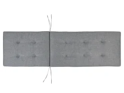 Gartenliege Akazienholz Hellbraun Auflage Grau Rollbar Cesana