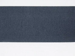 Gartenliege Akazienholz Hellbraun Auflage Marineblau Gestreift Rollbar Cesana