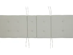 Gartenliege Akazienholz Hellbraun Auflage Grau-Beige Rollbar Java