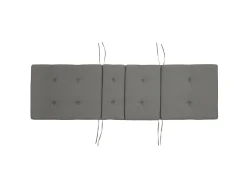 Gartenliege Akazienholz Hellbraun Auflage Graphitgrau Rollbar Java