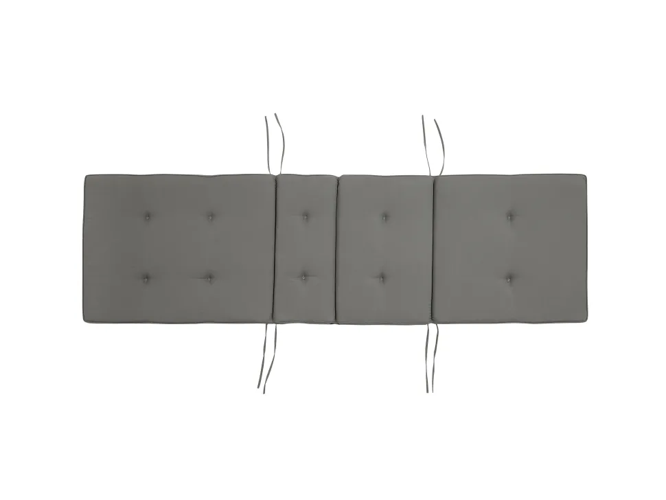 Gartenliege Akazienholz Hellbraun Auflage Graphitgrau Rollbar Java