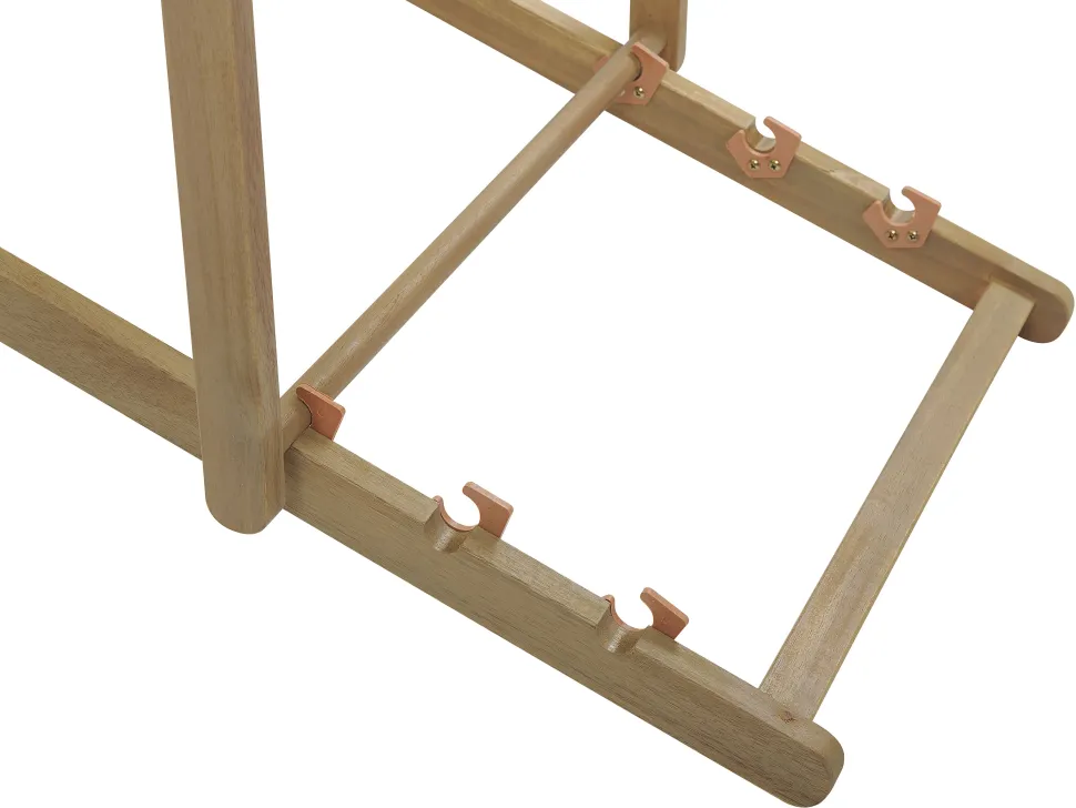 Gartenliege Akazienholz Hellbraun Textil Grau Avellino