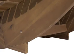 Gartenliege Akazienholz Hellbraun Auflage Grau Brescia
