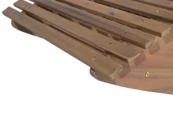 Gartenliege Akazienholz Hellbraun Auflage Taupe Brescia