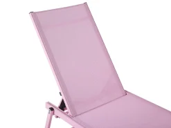 Gartenliege Aluminium Textilbespannung Rosa Portofino
