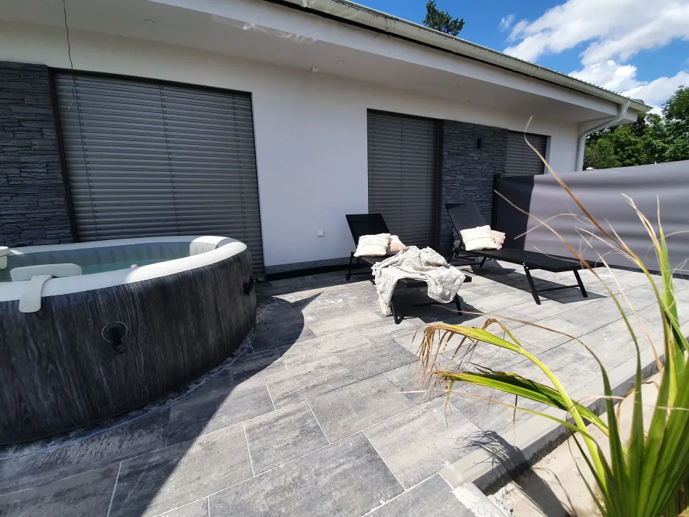 Gartenliege Aluminium Textilbespannung Schwarz Portofino