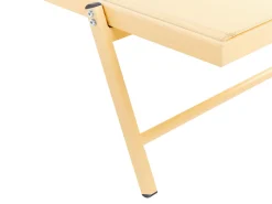 Gartenliege Aluminium Textilbespannung Gelb Portofino