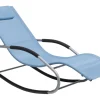Gartenliege Blau Textil Schaukelfunktion Carano