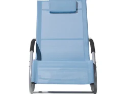 Gartenliege Blau Textil Schaukelfunktion Carano
