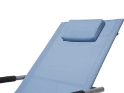 Gartenliege Blau Textil Schaukelfunktion Carano