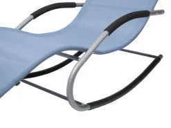 Gartenliege Blau Textil Schaukelfunktion Carano