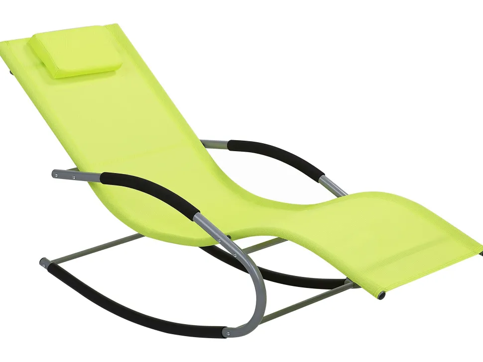 Gartenliege Limettengrun Textil Schaukelfunktion Carano