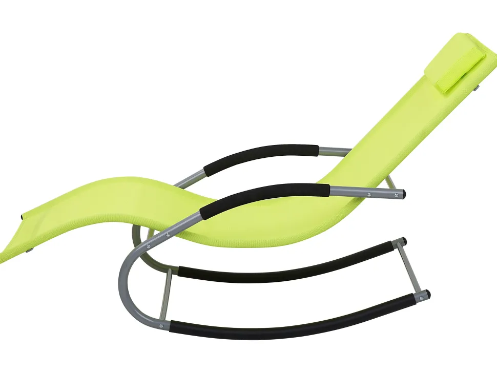 Gartenliege Limettengrun Textil Schaukelfunktion Carano