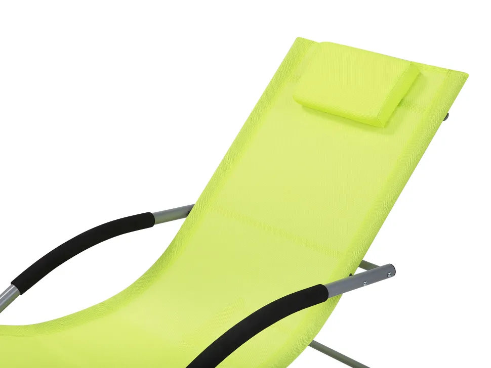 Gartenliege Limettengrun Textil Schaukelfunktion Carano