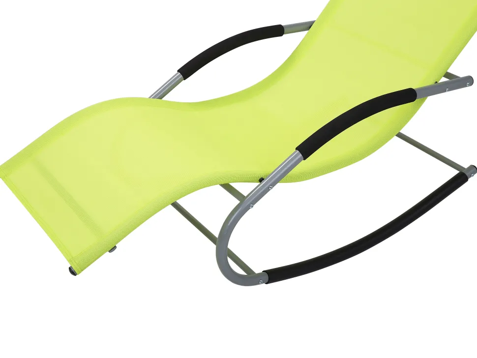 Gartenliege Limettengrun Textil Schaukelfunktion Carano