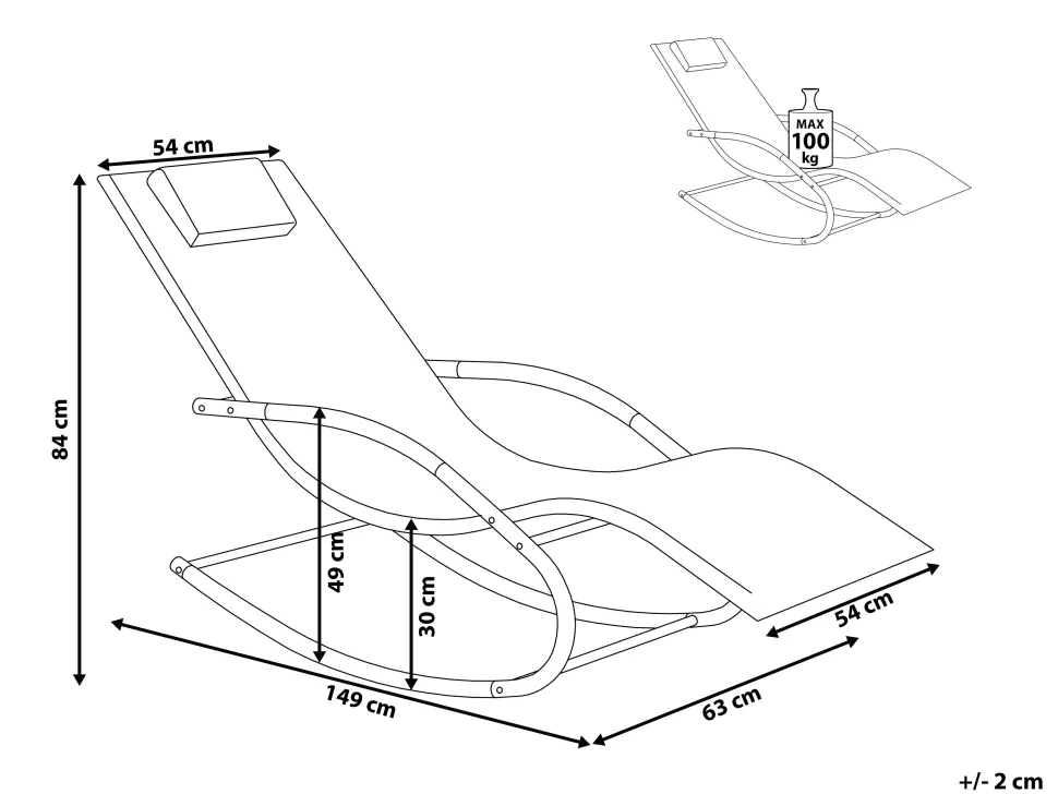 Gartenliege Mintgrun Textil Schaukelfunktion Carano