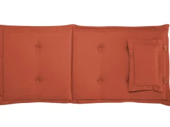 Gartenmöbel Set Akazienholz 6-Sitzer Rechteckig Auflagen Terracotta Java