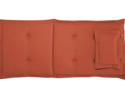 Gartenmöbel Set Akazienholz 6-Sitzer Rechteckig Auflagen Terracotta Toscana