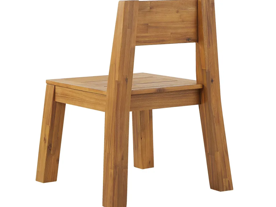 Gartenmöbel Set Akazienholz Hellbraun 6-Sitzer 5-Teilig Livorno