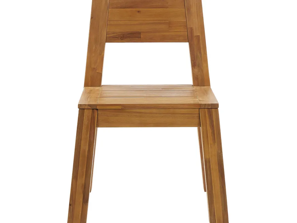 Gartenmöbel Set Akazienholz Hellbraun 6-Sitzer 5-Teilig Livorno
