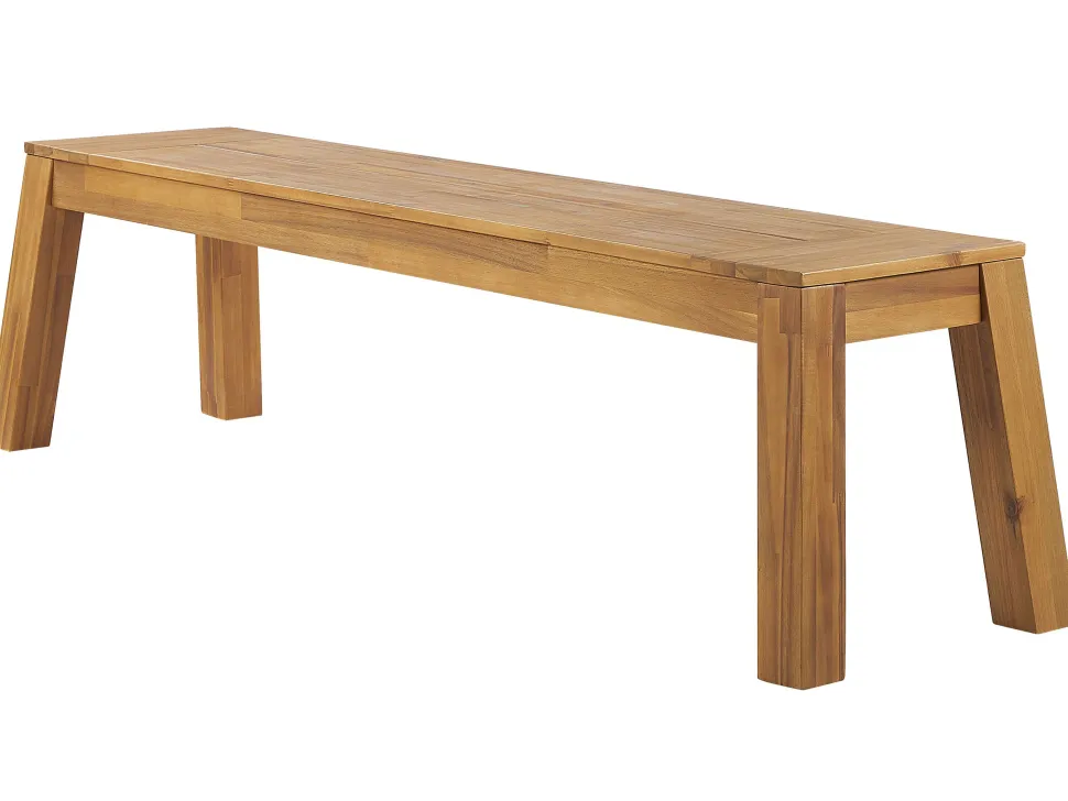 Gartenmöbel Set Akazienholz Hellbraun 6-Sitzer 5-Teilig Livorno