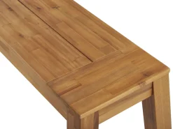Gartenmöbel Set Akazienholz Hellbraun 6-Sitzer 5-Teilig Livorno