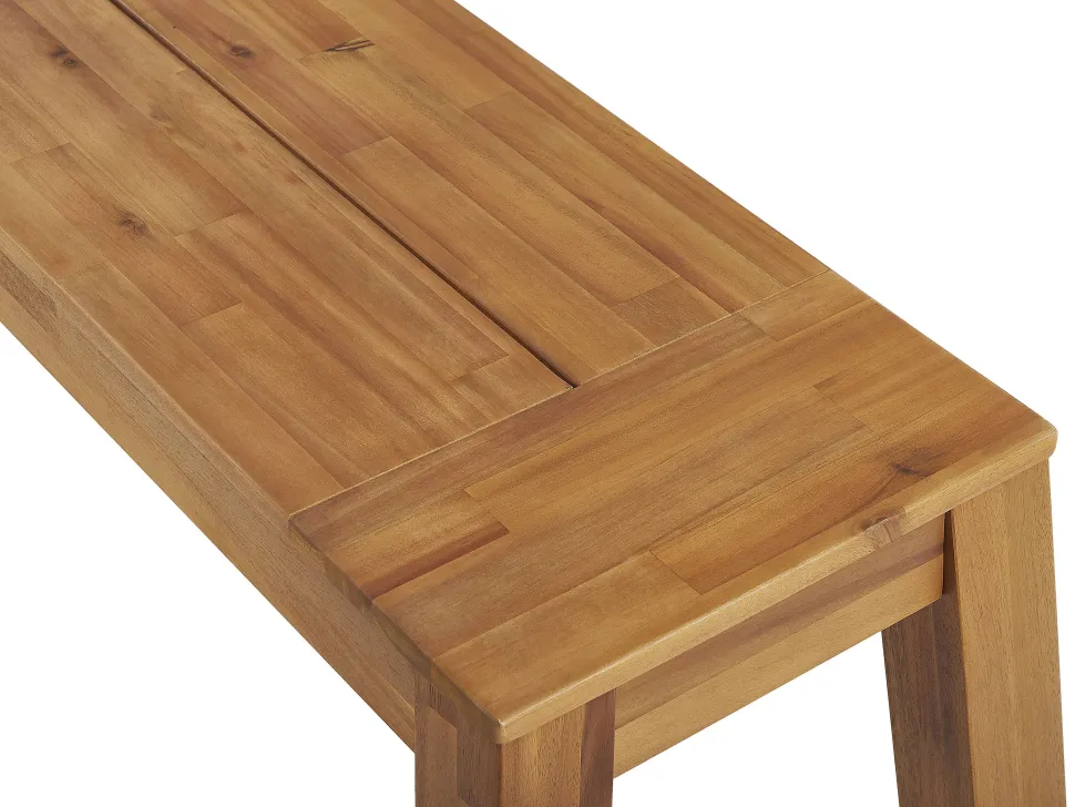 Gartenmöbel Set Akazienholz Hellbraun 6-Sitzer 5-Teilig Livorno
