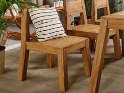 Gartenmöbel Set Akazienholz Hellbraun 6-Sitzer 5-Teilig Livorno